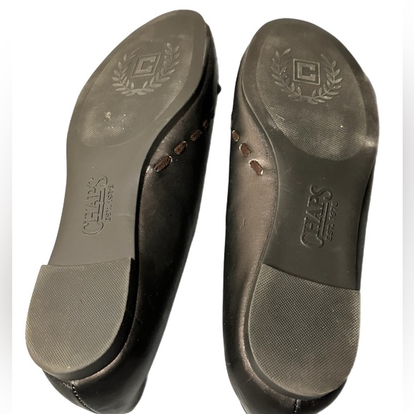 Chaps flats shoes, brown, size 6 B, casual with bows - Picture 3 of 7